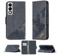 bojioderf Custodia Comaptibile per Oppo A5I PRO Cph2755 Case Custodia Cover Supporto Premium in PU [ con 9H HD Vetro Temperato] BF04 Black