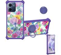 bojioderf Custodia Comaptibile per Oppo A5X 5G Pkw110 Case Custodia [ con 9H HD Vetro Temperato] Cover Supporto PC + Silicone IMDZ-HUA1