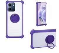 bojioderf Custodia Comaptibile per Oppo A5X 5G Pkw110 Case Custodia [ con 9H HD Vetro Temperato] Cover Supporto PC + Silicone CSKB-ZI