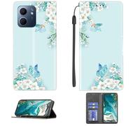 bojioderf Custodia Comaptibile per Oppo A5X 5G Pkw110 Case Custodia Cover Supporto Premium in PU [ con 9H HD Vetro Temperato] CPT8