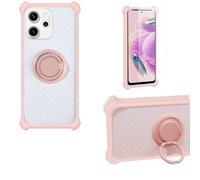 bojioderf Custodia Comaptibile per Oppo Reno14 FS 5G Case Custodia [ con 9H HD Vetro Temperato] Cover Supporto PC + Silicone CSKB-FEN