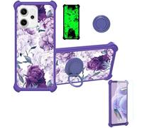 bojioderf Custodia Comaptibile per Oppo Reno14 FS 5G Case Custodia [ con 9H HD Vetro Temperato] Cover Supporto PC + Silicone YGZ-ZSH