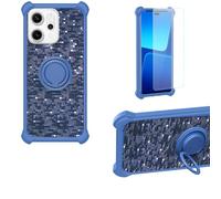 bojioderf Custodia Comaptibile per Oppo Reno14 FS 5G Case Custodia [ con 9H HD Vetro Temperato] Cover Supporto PC + Silicone TZZH-LAN