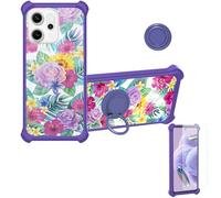 bojioderf Custodia Comaptibile per Oppo Reno14 FS 5G Case Custodia [ con 9H HD Vetro Temperato] Cover Supporto PC + Silicone IMDZ-HUA1