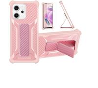 bojioderf Custodia Comaptibile per Oppo Reno14 FS 5G Cover Custodia Case Ibrida [con Protezione dello Schermo in Vetro temperato] [Supporto Magnetico Pieghevole] Rose