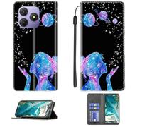 bojioderf Custodia Comaptibile per OSCAL Flat 2 Case Custodia Cover Supporto Premium in PU [ con 9H HD Vetro Temperato] CPT41