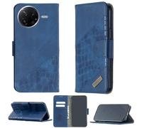 bojioderf Custodia Comaptibile per Poco F7 PRO Case Custodia Cover Supporto Premium in PU [ con 9H HD Vetro Temperato] BF04 Blue