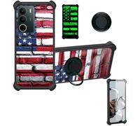 bojioderf Custodia Comaptibile per Realme C71 Case Custodia [ con 9H HD Vetro Temperato] Cover Supporto PC + Silicone YGH-GQ