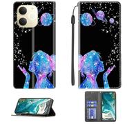 bojioderf Custodia Comaptibile per Realme Note 70T Case Custodia Cover Supporto Premium in PU [ con 9H HD Vetro Temperato] CPT41