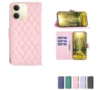 bojioderf Custodia Comaptibile per Realme Note 70T Case Custodia Cover Supporto Premium in PU [ con 9H HD Vetro Temperato] XXF Pink