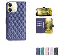 bojioderf Custodia Comaptibile per Realme Note 70T Case Custodia Cover Supporto Premium in PU [ con 9H HD Vetro Temperato] XXF Blue