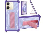 bojioderf Custodia Comaptibile per Realme Note 70T Cover Custodia Case Ibrida [con Protezione dello Schermo in Vetro temperato] [Supporto Magnetico Pieghevole] Viola