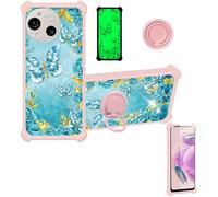 bojioderf Custodia Comaptibile per Sharp Aquos R10 A501Sh Sh-M31 Sh-51F Case Custodia [ con 9H HD Vetro Temperato] Cover Supporto PC + Silicone JSF-YHD
