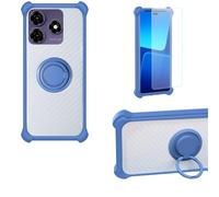 bojioderf Custodia Comaptibile per Symphony Z72 Case Custodia [ con 9H HD Vetro Temperato] Cover Supporto PC + Silicone CSKB-LAN
