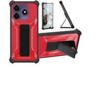 bojioderf Custodia Comaptibile per Symphony Z72 Cover Custodia Case Ibrida [con Protezione dello Schermo in Vetro temperato] [Supporto Magnetico Pieghevole] Rosa