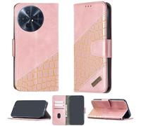 bojioderf Custodia Comaptibile per TCL 50 XL Nxtpaper 5G T704Sp Case Custodia Cover Supporto Premium in PU [ con 9H HD Vetro Temperato] BF04 Pink