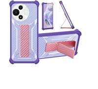 bojioderf Custodia Comaptibile per TCL 60 Se Nxtpaper 5G T521K Cover Custodia Case Ibrida [con Protezione dello Schermo in Vetro temperato] [Supporto Magnetico Pieghevole] Viola