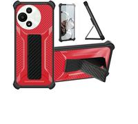 bojioderf Custodia Comaptibile per TCL 60 Se Nxtpaper 5G T521K Cover Custodia Case Ibrida [con Protezione dello Schermo in Vetro temperato] [Supporto Magnetico Pieghevole] Rosa