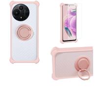 bojioderf Custodia Comaptibile per TCL 60 Se Nxtpaper 5G T521N T521D Case Custodia [ con 9H HD Vetro Temperato] Cover Supporto PC + Silicone CSKB-FEN