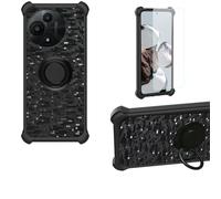 bojioderf Custodia Comaptibile per TCL 60 Se Nxtpaper 5G T521N T521D Case Custodia [ con 9H HD Vetro Temperato] Cover Supporto PC + Silicone TZZH-Hei