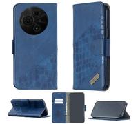 bojioderf Custodia Comaptibile per TCL 60 Se T517H Case Custodia Cover Supporto Premium in PU [ con 9H HD Vetro Temperato] BF04 Blue
