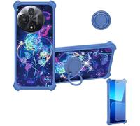 bojioderf Custodia Comaptibile per TCL 60R 60 R 5G Case Custodia [ con 9H HD Vetro Temperato] Cover Supporto PC + Silicone IMDL-LMG