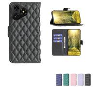 bojioderf Custodia Comaptibile per Ulefone Note 19 PRO Case Custodia Cover Supporto Premium in PU [ con 9H HD Vetro Temperato] XXF Black