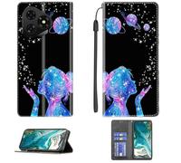 bojioderf Custodia Comaptibile per Ulefone Note 19 PRO Case Custodia Cover Supporto Premium in PU [ con 9H HD Vetro Temperato] CPT41