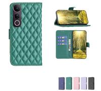 bojioderf Custodia Comaptibile per Vivo V50 Lite 5G Case Custodia Cover Supporto Premium in PU [ con 9H HD Vetro Temperato] XXF Green