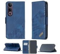 bojioderf Custodia Comaptibile per Vivo V50 Lite 5G Case Custodia Cover Supporto Premium in PU [ con 9H HD Vetro Temperato] BF04 Blue