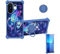 bojioderf Custodia Comaptibile per Vivo X200 Fe V2505 V2503 Case Custodia [ con 9H HD Vetro Temperato] Cover Supporto PC + Silicone IMDL-LMG