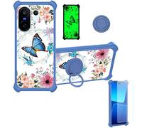 bojioderf Custodia Comaptibile per Vivo X200 Fe V2505 V2503 Case Custodia [ con 9H HD Vetro Temperato] Cover Supporto PC + Silicone YGL-LHD
