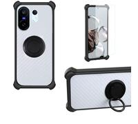 bojioderf Custodia Comaptibile per Vivo X200 Fe V2505 V2503 Case Custodia [ con 9H HD Vetro Temperato] Cover Supporto PC + Silicone CSKB-Hei