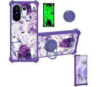bojioderf Custodia Comaptibile per Vivo X200 Fe V2505 V2503 Case Custodia [ con 9H HD Vetro Temperato] Cover Supporto PC + Silicone YGZ-ZSH