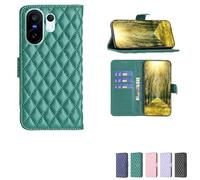 bojioderf Custodia Comaptibile per Vivo X200 Fe V2505 V2503 Case Custodia Cover Supporto Premium in PU [ con 9H HD Vetro Temperato] XXF Green