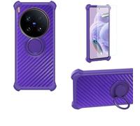 bojioderf Custodia Comaptibile per Vivo X200 Ultra V2454Da V2454A Case Custodia [ con 9H HD Vetro Temperato] Cover Supporto PC + Silicone TZZH-ZI