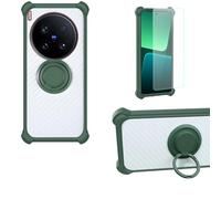 bojioderf Custodia Comaptibile per Vivo X200 Ultra V2454Da V2454A Case Custodia [ con 9H HD Vetro Temperato] Cover Supporto PC + Silicone CSKB-LV