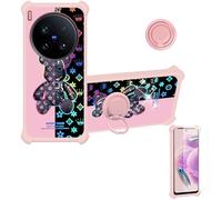 bojioderf Custodia Comaptibile per Vivo X200 Ultra V2454Da V2454A Case Custodia [ con 9H HD Vetro Temperato] Cover Supporto PC + Silicone IMDF-JXX