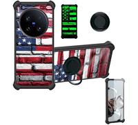 bojioderf Custodia Comaptibile per Vivo X200 Ultra V2454Da V2454A Case Custodia [ con 9H HD Vetro Temperato] Cover Supporto PC + Silicone YGH-GQ
