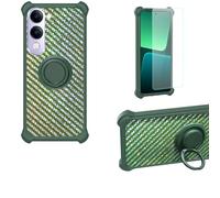 bojioderf Custodia Comaptibile per Vivo Y04S Case Custodia [ con 9H HD Vetro Temperato] Cover Supporto PC + Silicone TZZH-LV