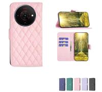 bojioderf Custodia Comaptibile per Zte Blade A76 5G Case Custodia Cover Supporto Premium in PU [ con 9H HD Vetro Temperato] XXF Pink
