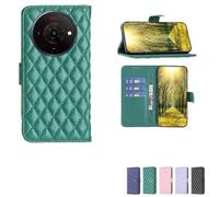 bojioderf Custodia Comaptibile per Zte Blade A76 5G Case Custodia Cover Supporto Premium in PU [ con 9H HD Vetro Temperato] XXF Green