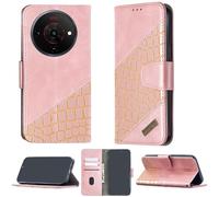 bojioderf Custodia Comaptibile per Zte Blade A76 5G Case Custodia Cover Supporto Premium in PU [ con 9H HD Vetro Temperato] BF04 Pink