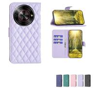 bojioderf Custodia Comaptibile per Zte Nubia Focus Z2455 Case Custodia Cover Supporto Premium in PU [ con 9H HD Vetro Temperato] XXF Purple