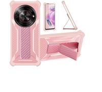bojioderf Custodia Comaptibile per Zte Nubia Focus Z2455 Cover Custodia Case Ibrida [con Protezione dello Schermo in Vetro temperato] [Supporto Magnetico Pieghevole] Rose