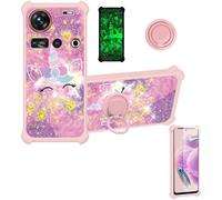 bojioderf Custodia Comaptibile per Zte Nubia Z70S Ultra Nx737J Case Custodia [ con 9H HD Vetro Temperato] Cover Supporto PC + Silicone JSF-DJS