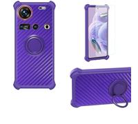 bojioderf Custodia Comaptibile per Zte Nubia Z70S Ultra Nx737J Case Custodia [ con 9H HD Vetro Temperato] Cover Supporto PC + Silicone TZZH-ZI