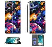 bojioderf Custodia Comaptibile per Zte Nubia Z70S Ultra Nx737J Case Custodia Cover Supporto Premium in PU [ con 9H HD Vetro Temperato] CPT31