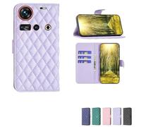 bojioderf Custodia Comaptibile per Zte Nubia Z70S Ultra Nx737J Case Custodia Cover Supporto Premium in PU [ con 9H HD Vetro Temperato] XXF Purple