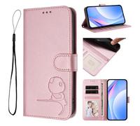 bojioderf Custodia Compatibile con ZTE Blade A56 Pro Pelle PU Scomparto per carte Portafoglio Supporto ribaltabile Chiusura magnetica Pink